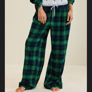 Aerie Street Flannel Trouser Pajama pant small regular
